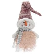 LED Snowman Red 18x15x51cm