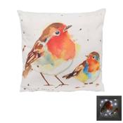 Winter Robins LED Cushion image