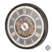 Clockworks Gears Clock Antique Grey 76cm image