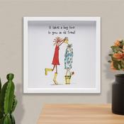 Grow Old Friend Plaque White 18x18x2cm image