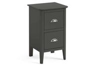 Arundel Charcoal Narrow Bedside H59xW35xD32cm image