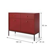 Mono Sideboard Red 104cm image