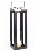 Black and Chrome Lantern 855x200x200mm image