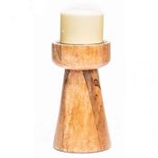 Pillar Candleholder Mango Wood 100x255mm image