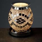 Diamond Mirror Mosaic Electric Aroma Warmer Lamp image