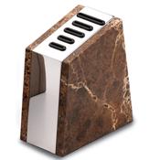 Grunwerg Marble Bodied Knife Block Brown 5 Slot image