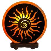 Spiral Sun Round Sat Lamp image