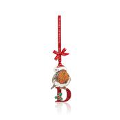 Alphabet Robin Christmas Decoration – D image