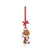 Alphabet Robin Christmas Decoration – E image