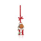 Alphabet Robin Christmas Decoration – H image