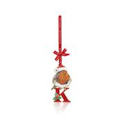 Alphabet Robin Christmas Decoration – K image