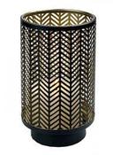 Black Candle Holder with Gold Inner image