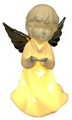 Porcelain Boy or Girl Angel LED H17cm image