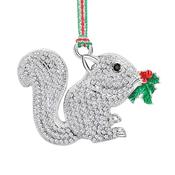 Squirrel with Holly Tree Decoration image