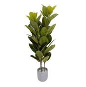 Artificial Rubber Plant Tree H150cm image