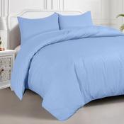 King Percale Blue Duvet Set image