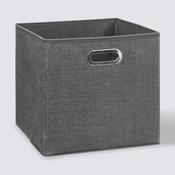 Fabric Basket 31x31cm Dark Grey image