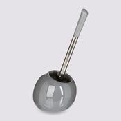 Toilet Brush with Ceramic Holder Grey image