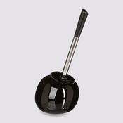Toilet Brush with Ceramic Holder Black image