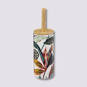 Tropical Ceramic Toilet Brush Holder image