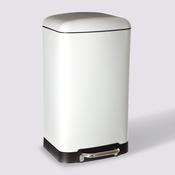 Metal Pedal Bin 30L White image