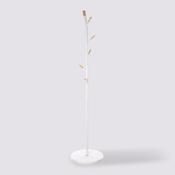 Coat Rack with 6 Hooks White image