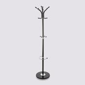 Black Metal Coat Stand with Marble Base image