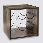 Wooden 6 Wine Bottle Holder 31x31x31cm image