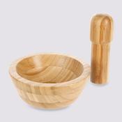 Bamboo Pestle and Mortar 13x5cm image