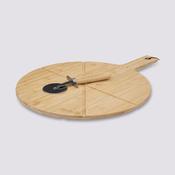 Pizza Cutting Board with Wheel 37cm image