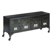4 Door Industrial Metal Low Side Board 150x54cm image