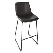 Lois Black PU Barstool W49xD50xH105cm image