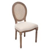 Celion Beige Linen French Chair W58xD49xH95cm image