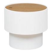 Enola White Lidded Side Table D385xH350mm image