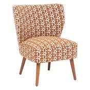 Chara Amber Sixties Pattern Armchair W67xD62xH80cm image