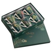 Aynsley Peacock Feather Mugs Set of 6 image