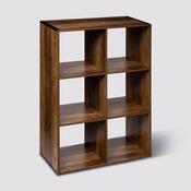 Dark Wood 6 Compartments Unit 676x320x1005mm image