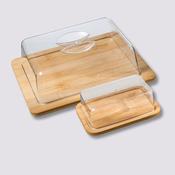 Bamboo Cheese Box and Butter Dish image