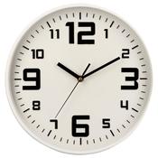 White Plastic Wall Clock 30cm image