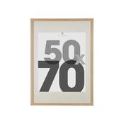 Oak Colour Box Photo Frame 50x70cm image