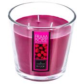 Raspberry Scented Glass Candle 500g image