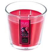Red Berry Scented Glass Candle 500g image