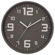 Grey Plastic Wall Clock D30cm image