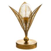 Leaf LED Lamp H25cm Gold Metal Battery image