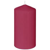 Round Raspberry Pillar Candle D7cm x H14cm image
