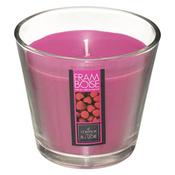 Raspberry Scented Glass Candle 190g image