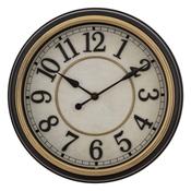 Black and Gold Plastic Wall Clock D292mm image