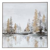 Trees Framed Canvas 78x78cm image