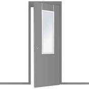 Over the Door Mirror Classic White 35x109cm image