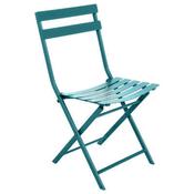 Greensboro Garden Metal Folding Chair in Teal image